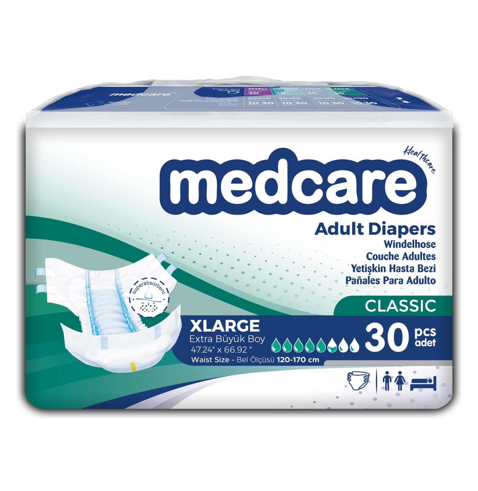 Підгузки для дорослих Medcare Classic ХLarge (XL) 30 шт